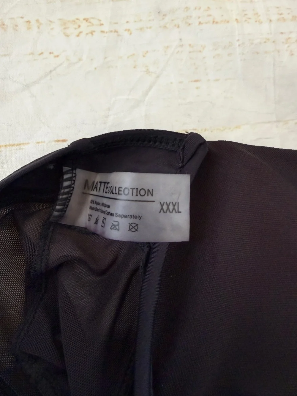 Matte Collection Black One Piece Swimsuit | XXXL | NWT